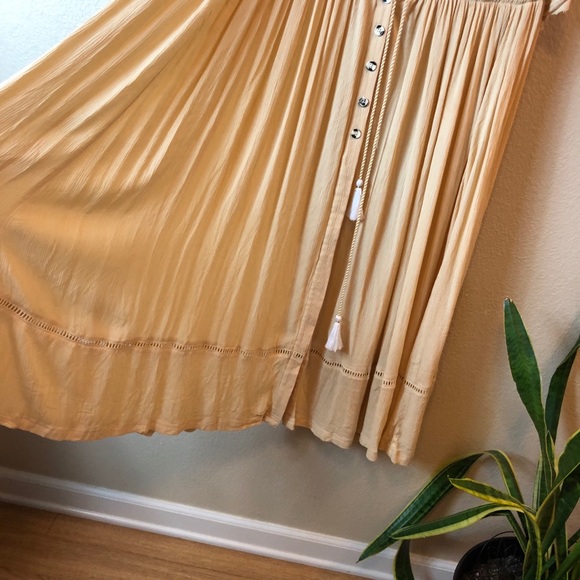 Free People Boho Embroidered Gypsy CoverUp Beach Summer Dress - Picture 4 of 10